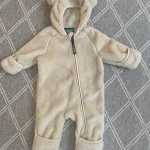 LL Bean fleece bunting 0-3 months